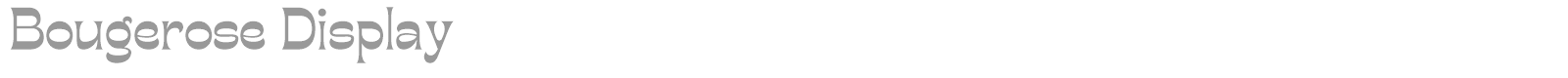 Bougerose Display font preview